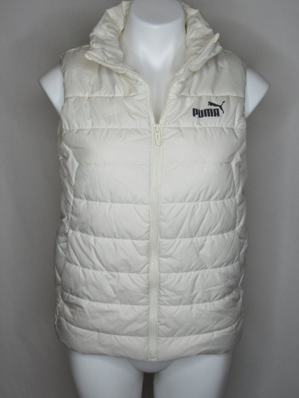 Puma Cream Essentials Padded Puffer Vest Women's S Small
